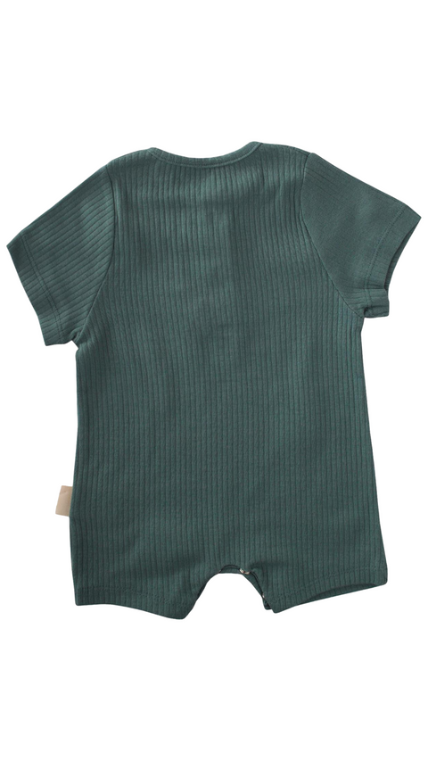 Gender Neutral Baby Romper Suit Color Almond Green